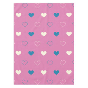 Mantel Mono de Patrón de Corazón Simple Lindo