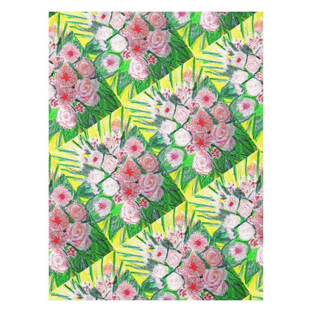 Mantel Monochromatic, Rosas, Dianthus caryophyllus,  Gerb (Anverso)