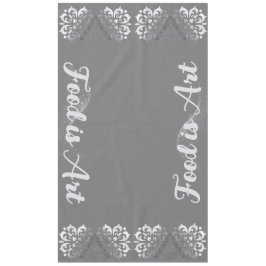 Mantel Monograma grisáceo y plateado tranquilo |