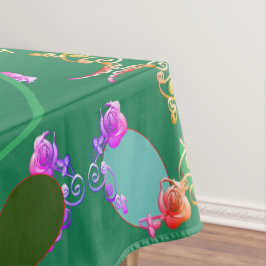Mantel Monograma Huevos de Pascua Rosa Patterned Tableclo