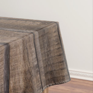 Mantel Monograma único simple de madera rústica