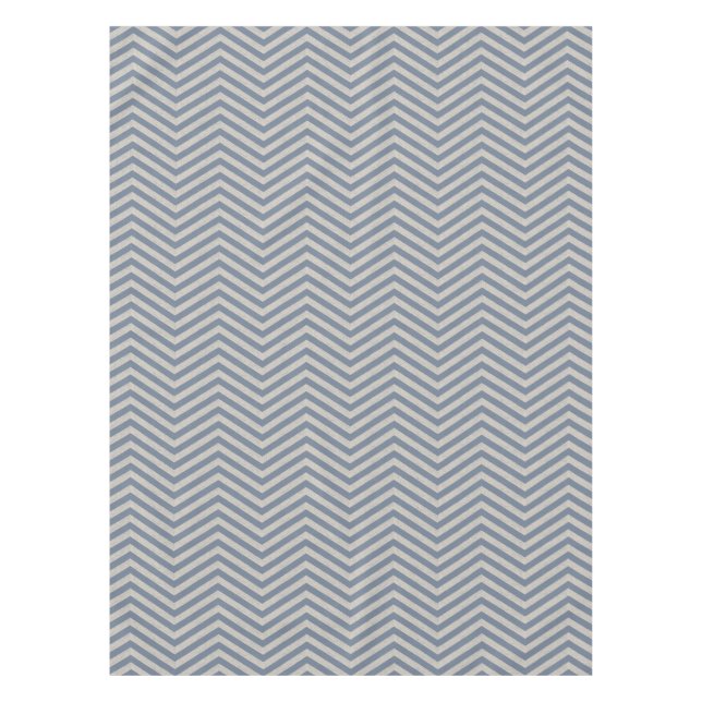 Mantel MonoZag Slate Blue (Anverso)