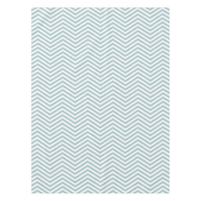 Mantel MonoZag Soft Aqua (Anverso)
