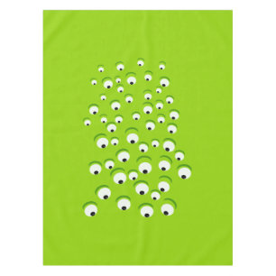 Mantel Monstruo de ojos verdes loco y curioso divertido