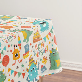 Mantel Monstruos Feliz Cumpleaños Niños