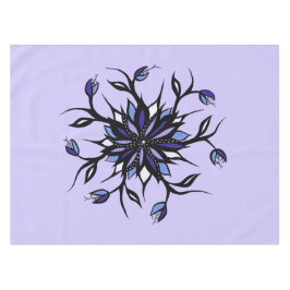 Mantel Monstruos Y Dientes De Mandala Con Flores Góticas