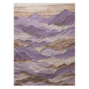 Mantel Montaña mística morada y marrón