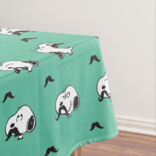 Mantel Montañas de Snoopy y Patrón Verde azulado