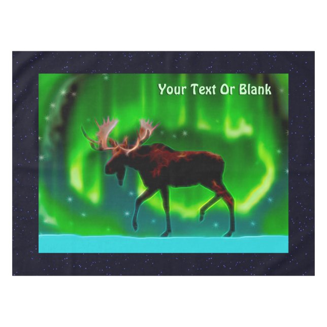 Mantel Moose de las luces del norte (Frente (Horizontal))