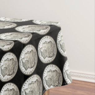Mantel Morgan Silver Dollar Coin Show Tableclol