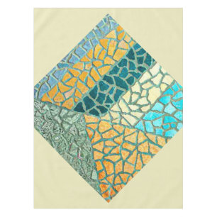 Mantel Mosaico de piedra de pintura acuarela + tus ideas