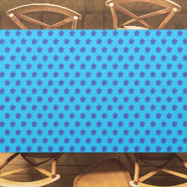 Mantel Moss Rosa Flor patrón sin foco en azul claro