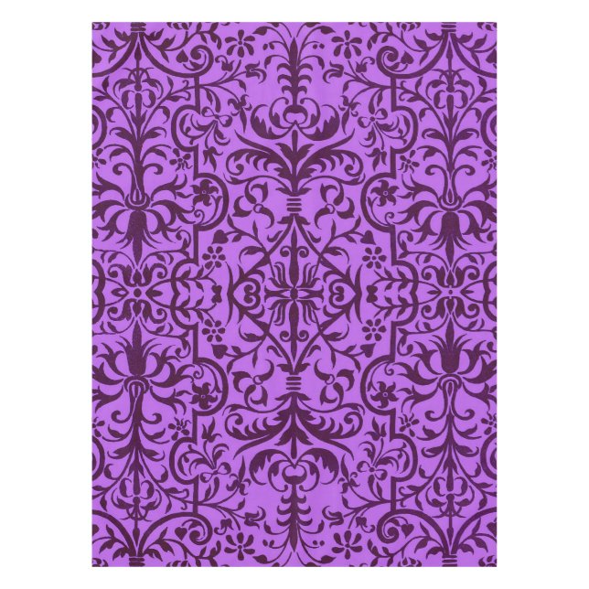 Mantel Motif victoriano en morado (Anverso)