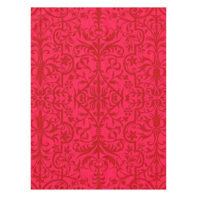 Mantel Motif victoriano en rojo (Anverso)