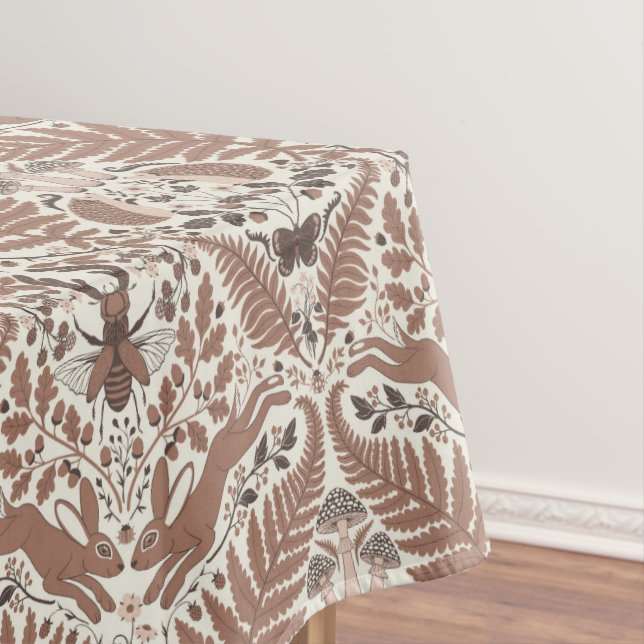 Mantel Mousse de Mocha, animales y plantas de bosque (In Situ)