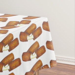 Mantel Mozzarella Cheese Sticks Junk Food Print Pattern