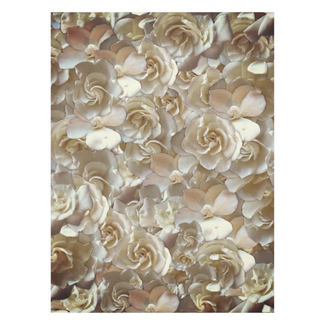 Mantel Muchos pétalos de rosa hermosos (Anverso)