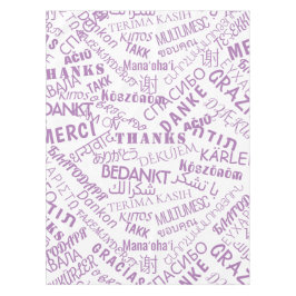 Mantel Multilingual International Gracias Textos Tableclo