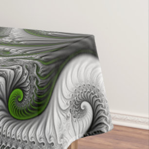 Mantel Mundo de fantasía verde y gris arte abstracto frac