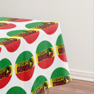 Mantel Música de reggae, arte de reggae con símbolo de pa