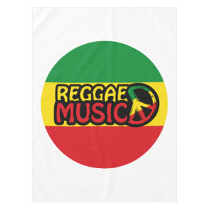 Mantel Música de reggae, arte de reggae con símbolo de pa