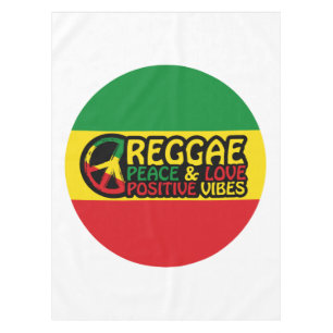Mantel Música de reggae con citas positivas