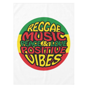 Mantel Música de reggae con dichos positivos