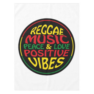 Mantel Música de reggae con dichos y citas positivas