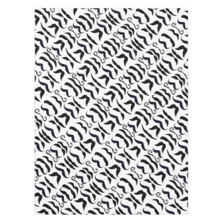 Mantel Mustache Tablilla de hipster blanco y negro