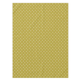 Mantel  Mustard yellow white polka dots pattern 