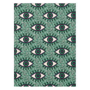 Mantel "Mystic Emerald Eyes" - Psychedelic Swirl Seamless