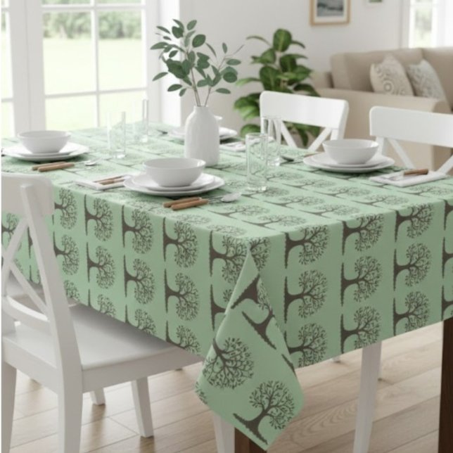 Mantel 🌳 Nappe de Table Arbre de Vie Vert Pâle et Nature (Subido por el creador)