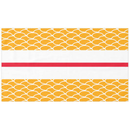 Mantel Naranja amarillo brillante divertido ondea franjas