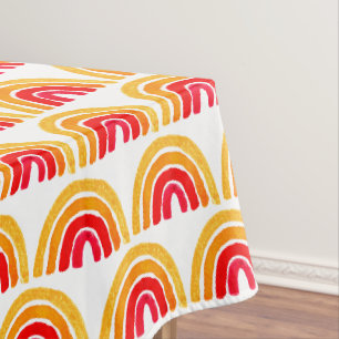 Mantel Naranja arcoiris Baby Shower Chica neutral de géne