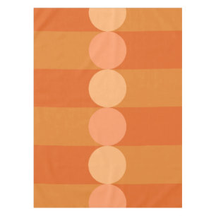 Mantel Naranja de bandas de geometría retro