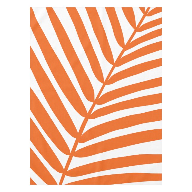 Mantel Naranja de hoja de palma (Anverso)