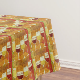 Mantel Naranja de patrón Pinot Chianti de vino blanco roj