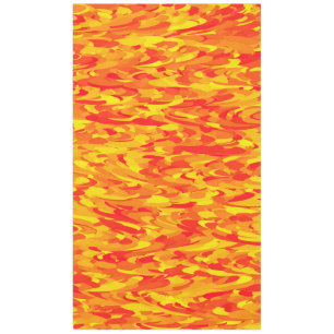 Mantel Naranja del patrón abstracto amarillo rojo