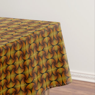 Mantel Naranja del ventilador de vieira 3D geométrico grá