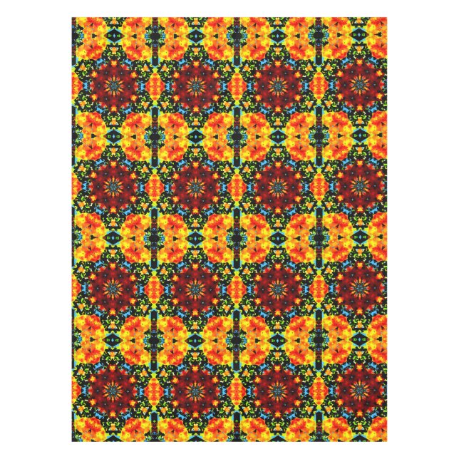 Mantel Naranja Floral (Anverso)
