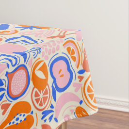 Mantel Naranja Frutas Azules Vegetales