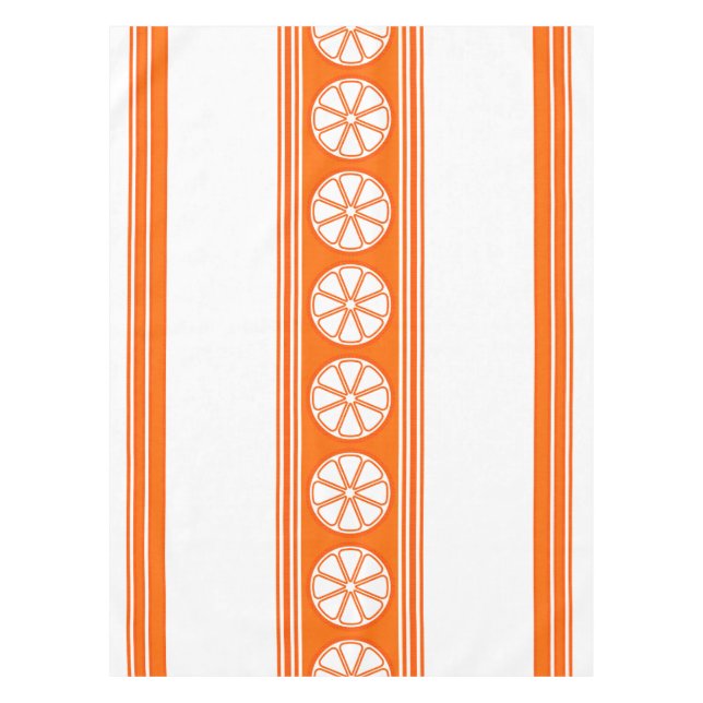 Mantel Naranja Luxury Jacquard Stripes (Anverso)