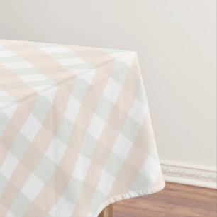 Mantel Naranja neutral de género Patrón de Gingham blanco