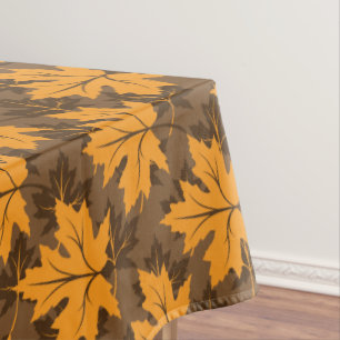 Mantel Naranja otoño hojas de arce marrón otoño decoració