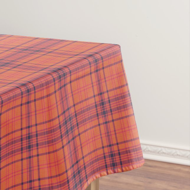 Mantel Naranja Plaid (In Situ)