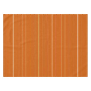 Mantel naranja quemado, neutro, algodón de doble raya