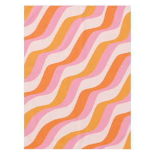 Mantel Naranja rosa de barrido arco iris Resumen sol retr