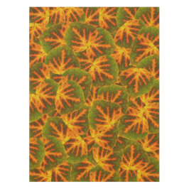 Mantel Naranja verde y hoja de aluminio amarillo #1