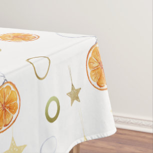 Mantel Naranjas de acuarela y estrellas en beige