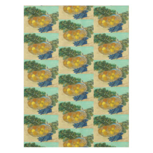 Mantel Naranjas y Lemons con guantes azules de Van Gogh
